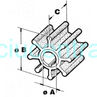 Impeleris - aušinimo sparnuotė Honda CEF 500327